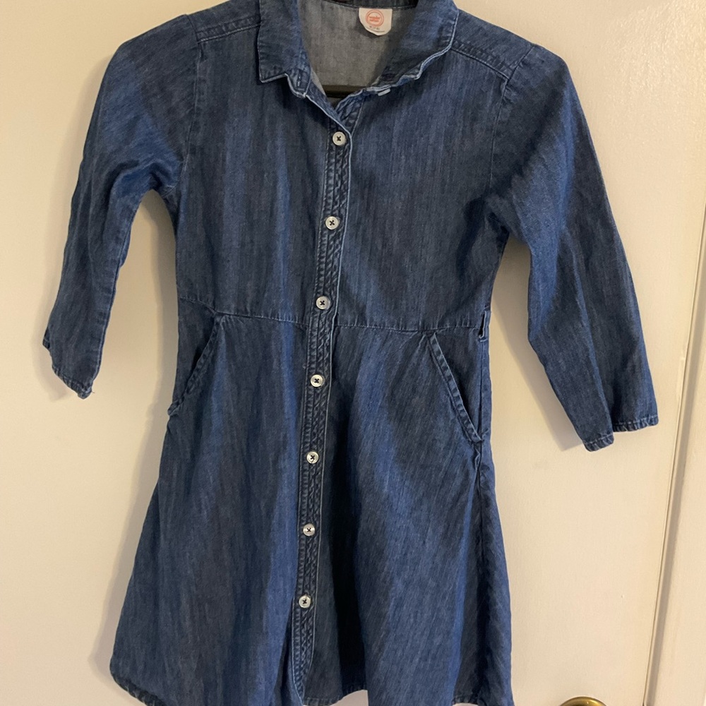 Denim Button-Up Dress
